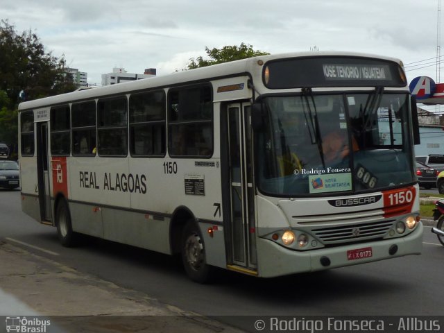 Real Alagoas de Viação 1150 na cidade de Maceió, Alagoas, Brasil, por Rodrigo Fonseca. ID da foto: 3567422.