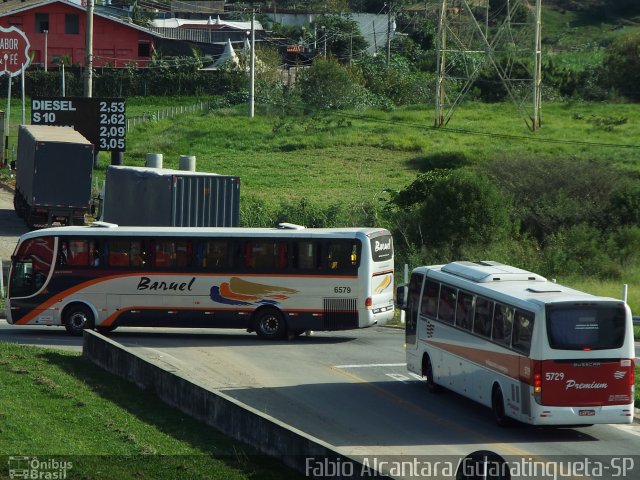 Empresa de Ônibus Pássaro Marron 5729 na cidade de Aparecida, São Paulo, Brasil, por Fabio Alcantara. ID da foto: 3568759.