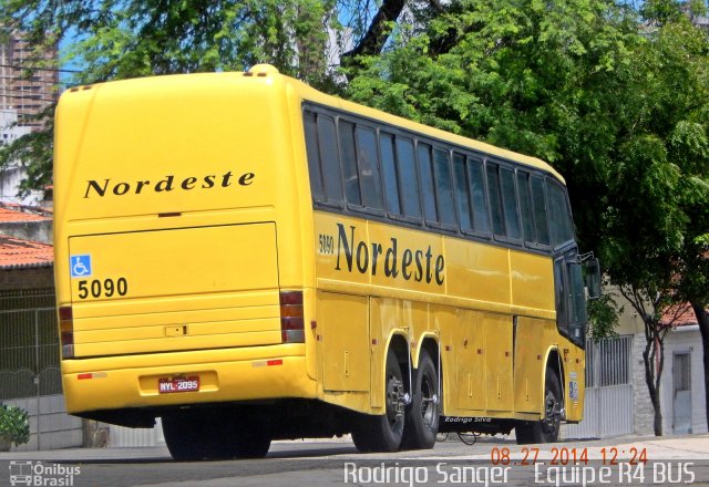 Viação Nordeste 5090 na cidade de Natal, Rio Grande do Norte, Brasil, por Rodrigo S. G Busólogo do Brasil. Número da foto: #3569176.