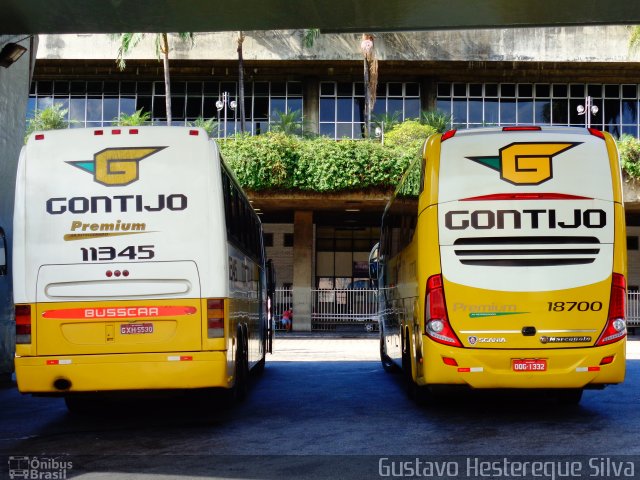 Empresa Gontijo de Transportes 11345 na cidade de Belo Horizonte, Minas Gerais, Brasil, por Gustavo Hestereque Silva. ID da foto: 3570881.