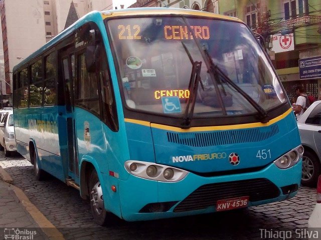 FAOL - Friburgo Auto Ônibus 451 na cidade de Nova Friburgo, Rio de Janeiro, Brasil, por Thiago Silva. Número da foto: #3570035.