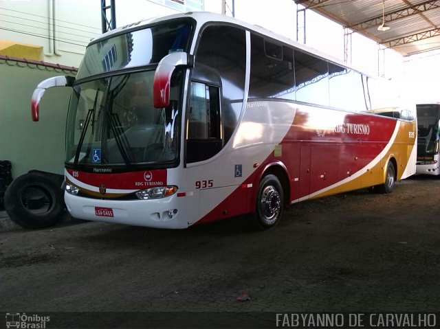 Auto Viação RDG Turismo 935 na cidade de Rio de Janeiro, Rio de Janeiro, Brasil, por Fabiano Magalhaes. Número da foto: #3571116.