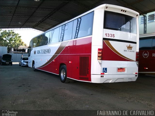 Auto Viação RDG Turismo 1335 na cidade de Rio de Janeiro, Rio de Janeiro, Brasil, por Fabiano Magalhaes. Número da foto: #3571123.