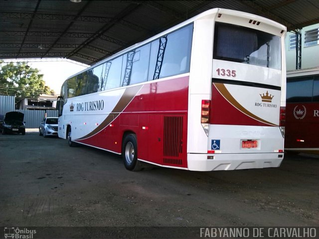 Auto Viação RDG Turismo 1335 na cidade de Rio de Janeiro, Rio de Janeiro, Brasil, por Fabiano Magalhaes. ID da foto: 3571123.