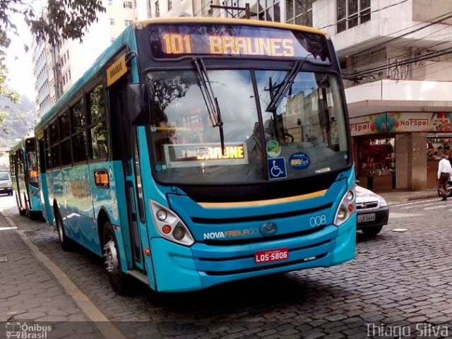 FAOL - Friburgo Auto Ônibus 008 na cidade de Nova Friburgo, Rio de Janeiro, Brasil, por Thiago Silva. ID da foto: 3574461.