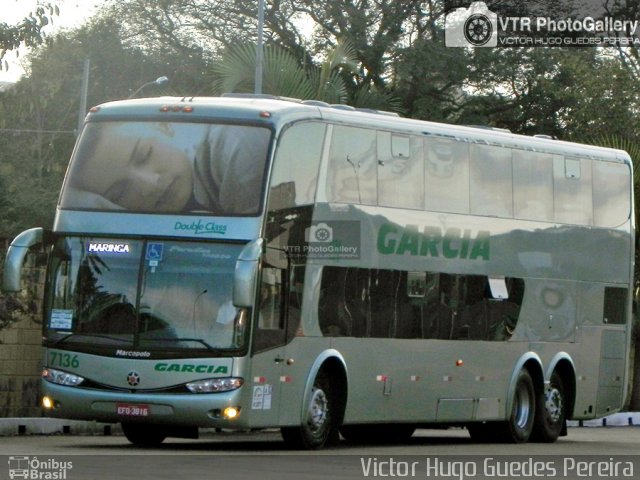 Viação Garcia 7136 na cidade de Maringá, Paraná, Brasil, por Victor Hugo Guedes Pereira. Número da foto: #3573814.