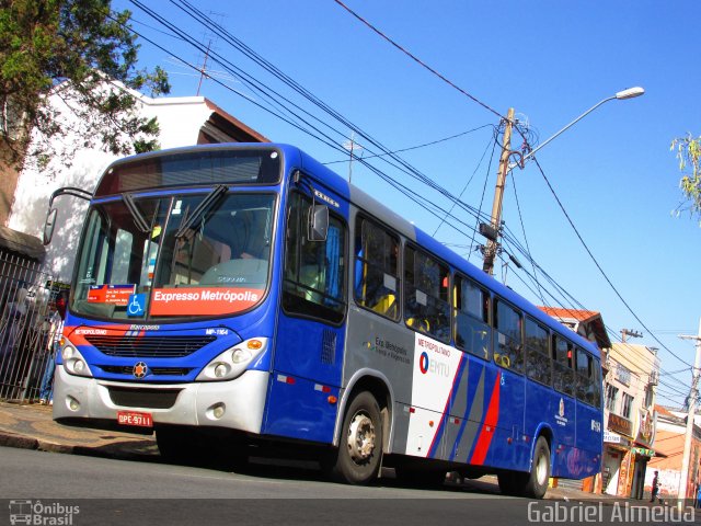 Expresso Metrópolis Transportes e Viagens MP-1164 na cidade de Campinas, São Paulo, Brasil, por Gabriel Almeida. Número da foto: #3573505.