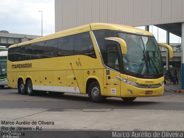 Viação Itapemirim 60809 na cidade de Rio de Janeiro, Rio de Janeiro, Brasil, por Marco Aurélio de Oliveira. Número da foto: #3574480.