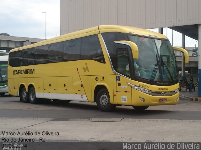 Viação Itapemirim 60809 na cidade de Rio de Janeiro, Rio de Janeiro, Brasil, por Marco Aurélio de Oliveira. ID da foto: 3574480.