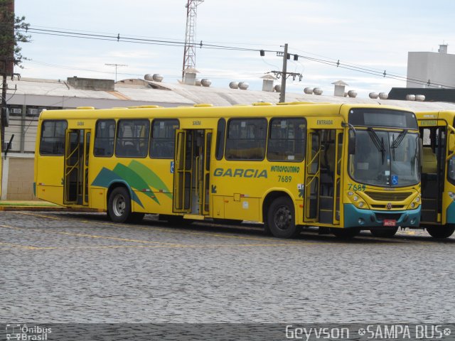 Viação Garcia 7689 na cidade de Londrina, Paraná, Brasil, por José Geyvson da Silva. Número da foto: #3573707.