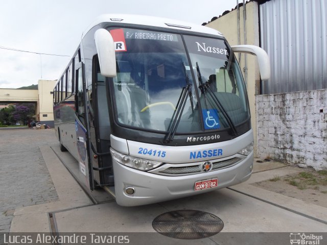 Viação Nasser 204115 na cidade de Poços de Caldas, Minas Gerais, Brasil, por Lucas Alexandre Tavares. Número da foto: #3572708.