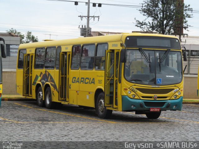 Viação Garcia 7657 na cidade de Londrina, Paraná, Brasil, por José Geyvson da Silva. ID da foto: 3573700.