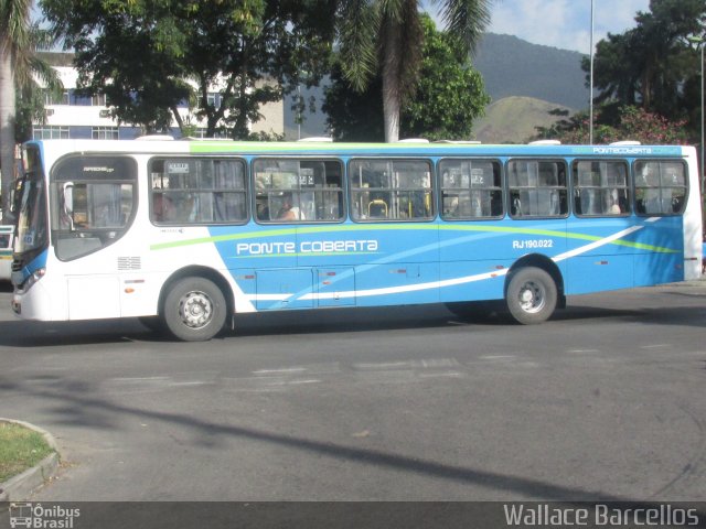Viação Ponte Coberta RJ 190.022 na cidade de Nilópolis, Rio de Janeiro, Brasil, por Wallace Barcellos. Número da foto: #3574074.