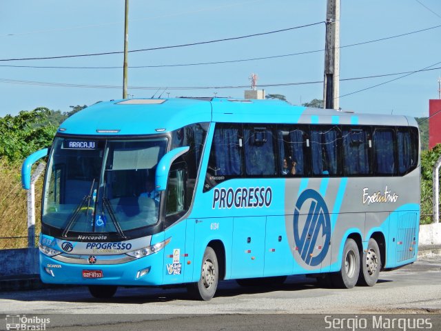 Auto Viação Progresso 6134 na cidade de Aracaju, Sergipe, Brasil, por Sergio Marques . Número da foto: #3573785.