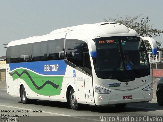 Bel-Tour Transportes e Turismo 378 na cidade de Nova Iguaçu, Rio de Janeiro, Brasil, por Marco Aurélio de Oliveira. ID da foto: 3574846.