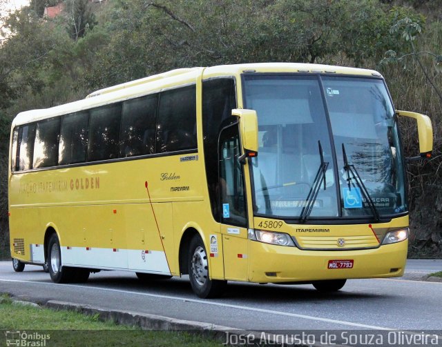 Viação Itapemirim 45809 na cidade de Barra do Piraí, Rio de Janeiro, Brasil, por José Augusto de Souza Oliveira. ID da foto: 3578861.