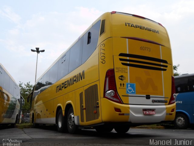 Viação Itapemirim 60773 na cidade de São Paulo, São Paulo, Brasil, por Manoel Junior. Número da foto: #3577186.