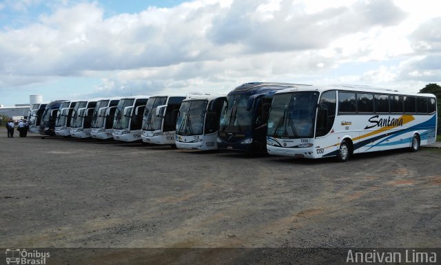 Empresas de Transportes Santana e São Paulo 1350 na cidade de Camaçari, Bahia, Brasil, por Aneivan Lima. Número da foto: #3578188.