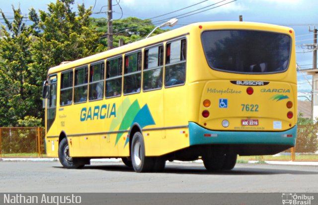 Viação Garcia 7622 na cidade de Rolândia, Paraná, Brasil, por Nathan Augusto. ID da foto: 3578278.