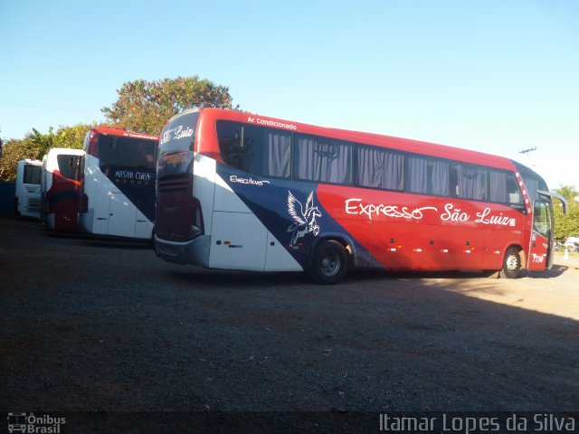 Expresso São Luiz 7730 na cidade de Goiânia, Goiás, Brasil, por Itamar Lopes da Silva. Número da foto: #3577890.