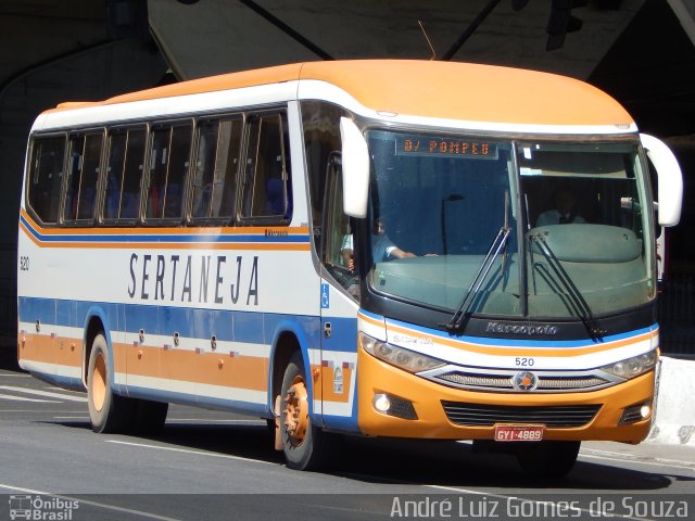 Viação Sertaneja 520 na cidade de Belo Horizonte, Minas Gerais, Brasil, por André Luiz Gomes de Souza. ID da foto: 3578623.