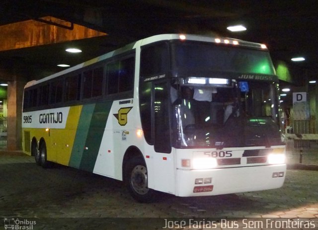 Empresa Gontijo de Transportes 5805 na cidade de Belo Horizonte, Minas Gerais, Brasil, por Junior Almeida. ID da foto: 3580825.