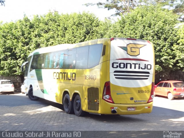 Empresa Gontijo de Transportes 18140 na cidade de Ji-Paraná, Rondônia, Brasil, por Claudio Aparecido de Deus Sobral. ID da foto: 3580697.