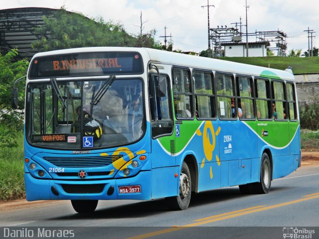 Santa Zita Transportes Coletivos 21064 na cidade de Viana, Espírito Santo, Brasil, por Danilo Moraes. ID da foto: 3580569.