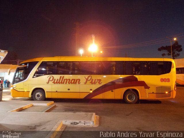 Pullman Sur 603 na cidade de Rancagua, Cachapoal, Libertador General Bernardo O'Higgins, Chile, por Pablo Andres Yavar Espinoza. ID da foto: 3579453.