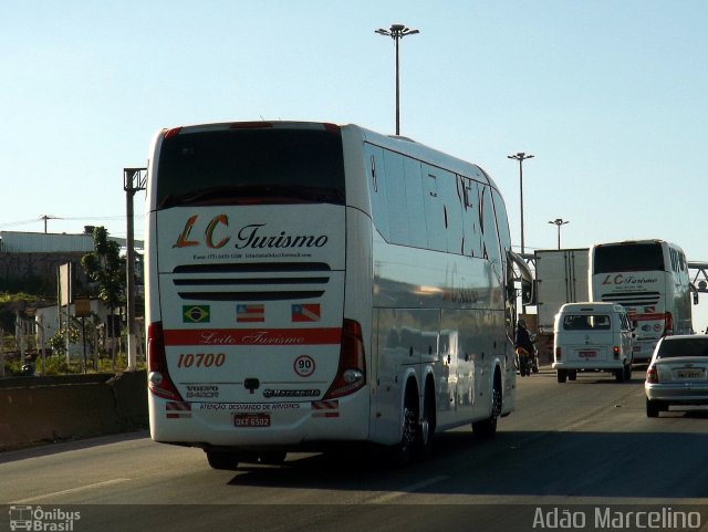LC Turismo 10700 na cidade de Belo Horizonte, Minas Gerais, Brasil, por Adão Raimundo Marcelino. Número da foto: #3542583.