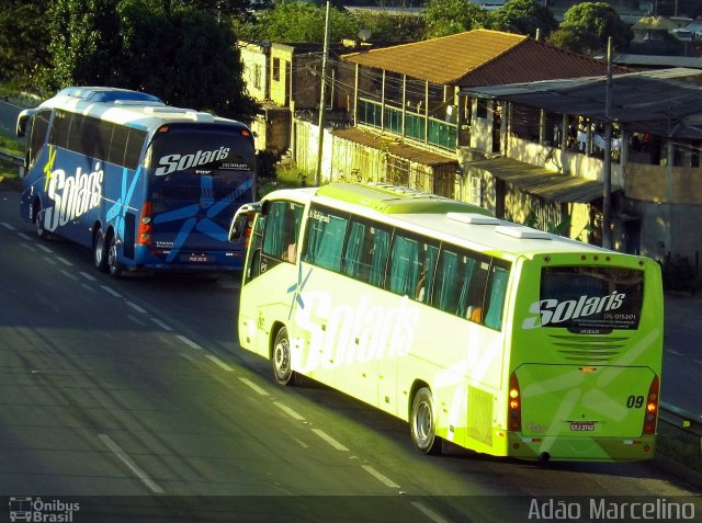 Solaris Transportes 09 na cidade de Belo Horizonte, Minas Gerais, Brasil, por Adão Raimundo Marcelino. Número da foto: #3542664.