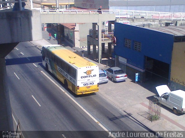 Empresa Gontijo de Transportes 9570 na cidade de Belo Horizonte, Minas Gerais, Brasil, por André Lourenço de Freitas. ID da foto: 3541038.