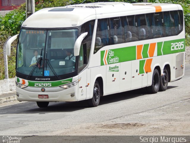 Cia. São Geraldo de Viação 21285 na cidade de Aracaju, Sergipe, Brasil, por Sergio Marques . ID da foto: 3542627.