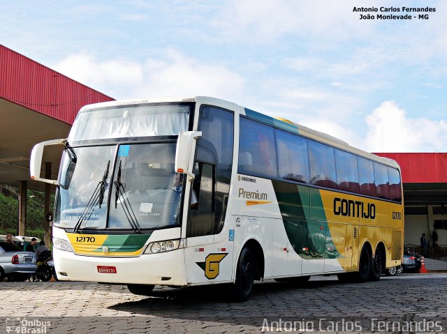 Empresa Gontijo de Transportes 12170 na cidade de João Monlevade, Minas Gerais, Brasil, por Antonio Carlos Fernandes. Número da foto: #3581880.