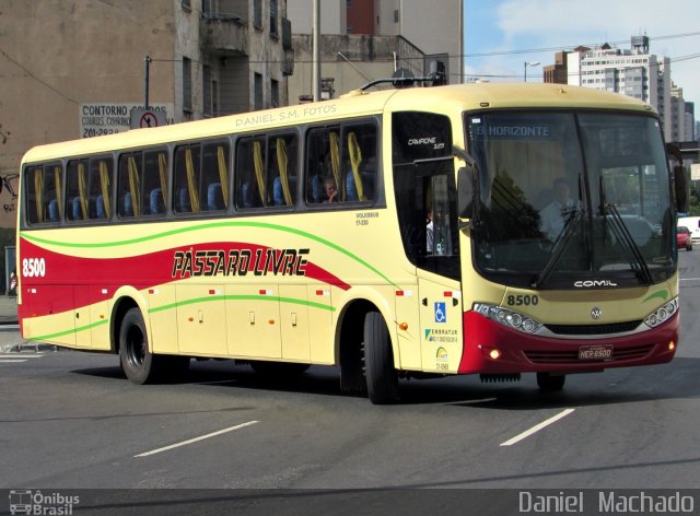 Viação Pássaro Livre 8500 na cidade de Belo Horizonte, Minas Gerais, Brasil, por Daniel  Machado. Número da foto: #3582735.