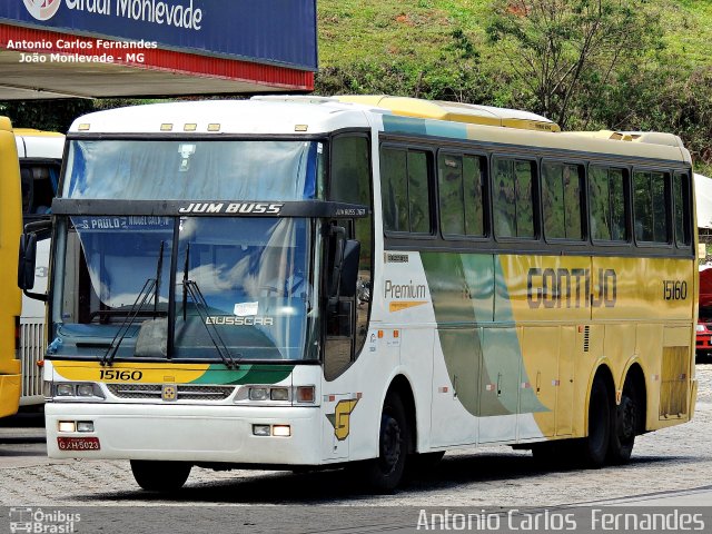 Empresa Gontijo de Transportes 15160 na cidade de João Monlevade, Minas Gerais, Brasil, por Antonio Carlos Fernandes. Número da foto: #3582783.