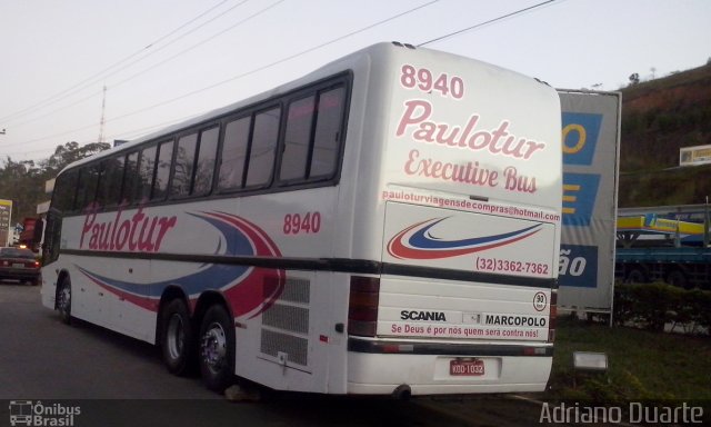 Paulotur 8940 na cidade de Três Rios, Rio de Janeiro, Brasil, por Adriano Duarte. Número da foto: #3582951.