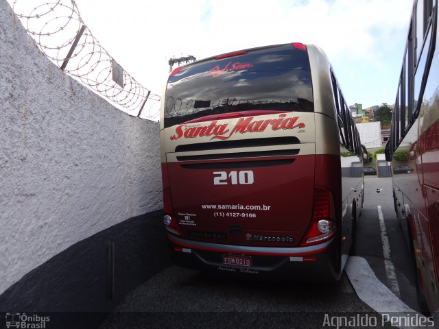 Santa Maria Fretamento e Turismo > Transportes Santa Maria(SP) 210 na cidade de São Bernardo do Campo, São Paulo, Brasil, por Agnaldo Penides. Número da foto: #3585220.