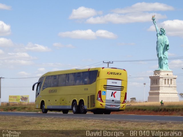 Kaissara - Viação Caiçara 15150 na cidade de Valparaíso de Goiás, Goiás, Brasil, por David Borges. Número da foto: #3584559.