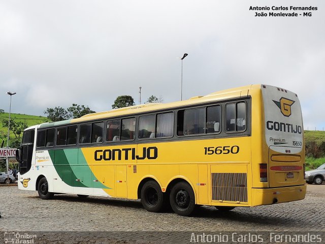 Empresa Gontijo de Transportes 15650 na cidade de João Monlevade, Minas Gerais, Brasil, por Antonio Carlos Fernandes. ID da foto: 3584209.