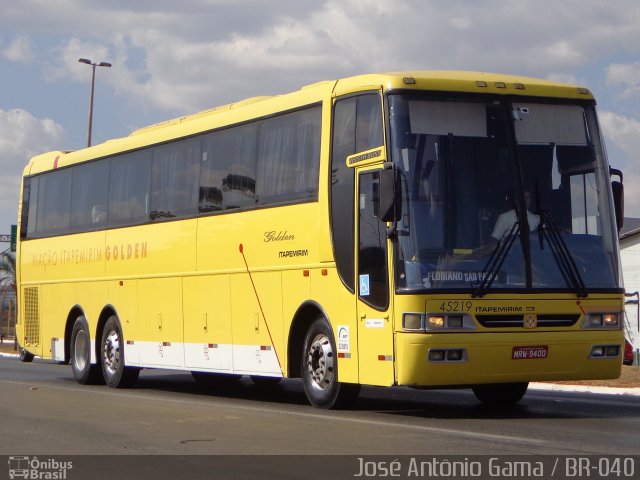 Viação Itapemirim 45219 na cidade de Valparaíso de Goiás, Goiás, Brasil, por José Antônio Gama. ID da foto: 3587701.