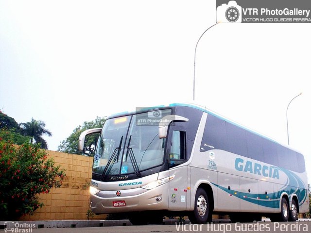 Viação Garcia 7936 na cidade de Maringá, Paraná, Brasil, por Victor Hugo Guedes Pereira. Número da foto: #3587041.