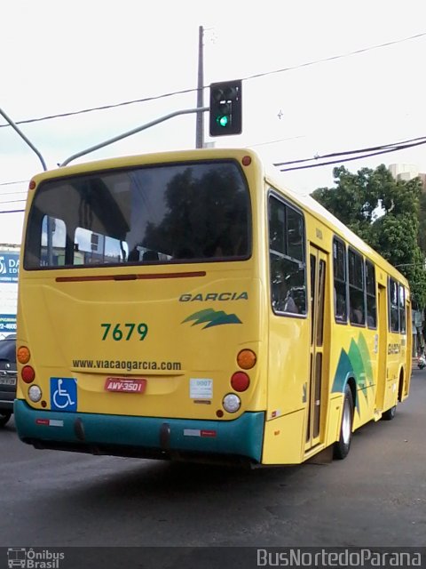 Viação Garcia 7679 na cidade de Apucarana, Paraná, Brasil, por Josino Vieira. ID da foto: 3588073.