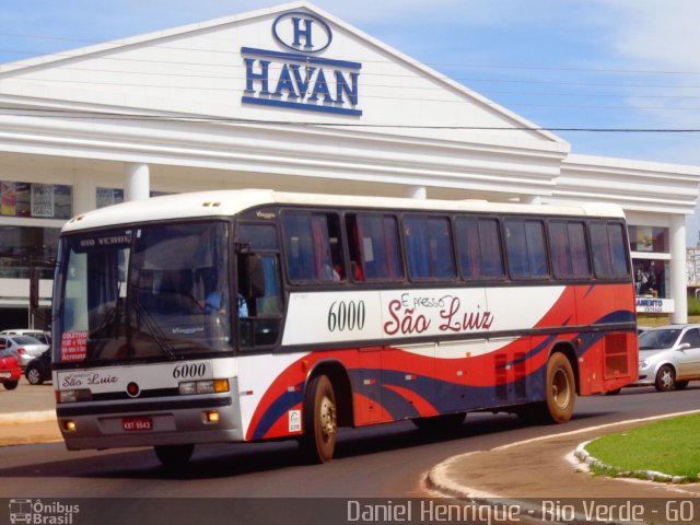 Expresso São Luiz 6000 na cidade de Rio Verde, Goiás, Brasil, por Daniel Henrique. ID da foto: 3587086.