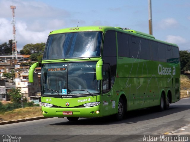 Classe A Turismo 1415 na cidade de Belo Horizonte, Minas Gerais, Brasil, por Adão Raimundo Marcelino. ID da foto: 3588097.