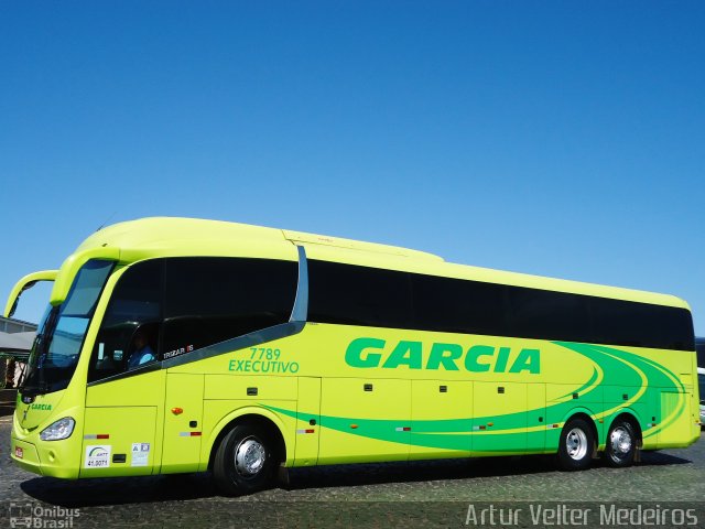 Viação Garcia 7789 na cidade de Londrina, Paraná, Brasil, por Artur Velter Medeiros. ID da foto: 3589969.