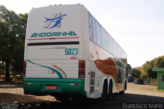 Empresa de Transportes Andorinha 5023 na cidade de Assis, São Paulo, Brasil, por Francisco Ivano. ID da foto: 3588769.