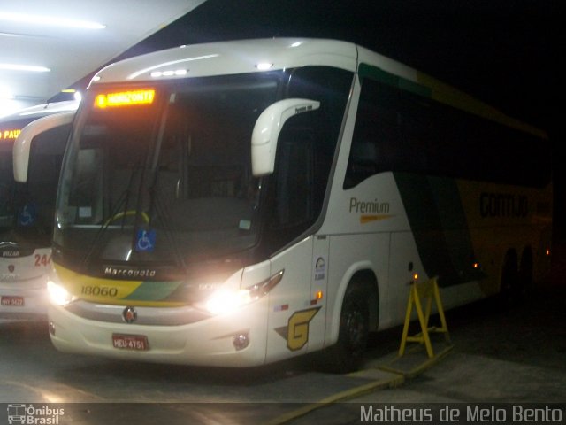 Empresa Gontijo de Transportes 18060 na cidade de Camanducaia, Minas Gerais, Brasil, por Matheus de Melo Bento. Número da foto: #3593096.