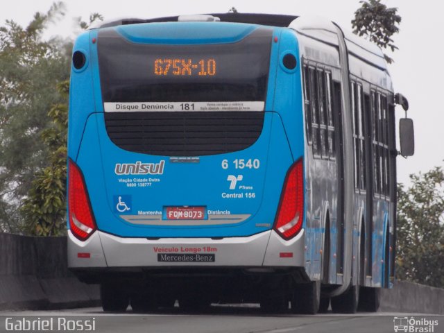 Viação Cidade Dutra 6 1540 na cidade de São Paulo, São Paulo, Brasil, por Gabriel Rossi . ID da foto: 3592984.