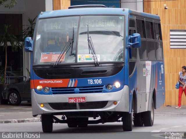 Trans Bus Transportes Coletivos 106 na cidade de São Caetano do Sul, São Paulo, Brasil, por Gabriel Rossi . Número da foto: #3592983.